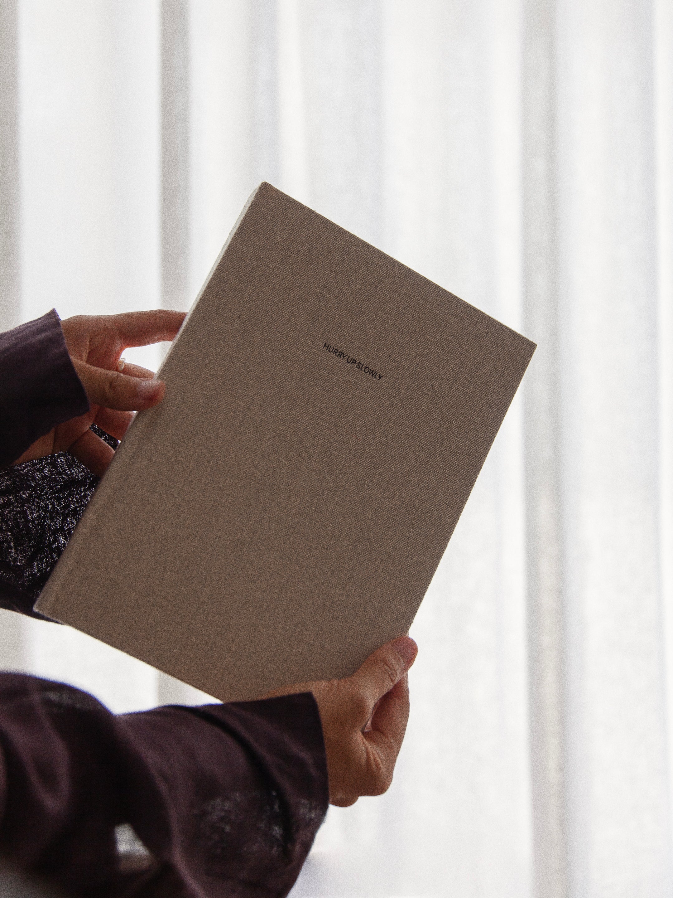 HURRY UP SLOWLY LINEN JOURNAL